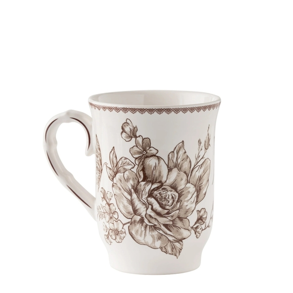 ❤️in Storage 2025 New Pioneer Woman Agatha Brown Floral Ceramic Mug Set - Picture 3 of 3